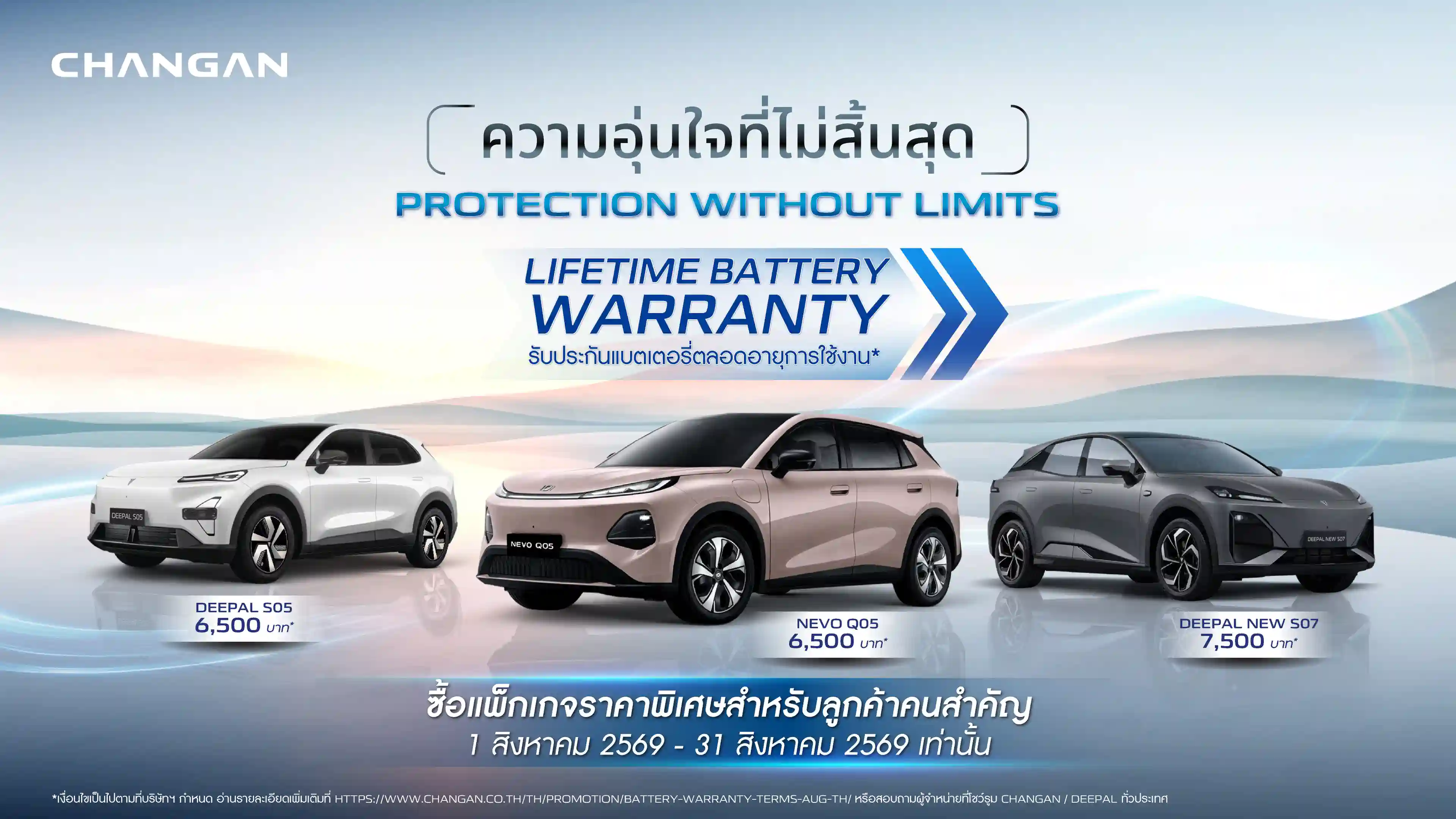 ข้อกำหนดและเงื่อนไขของแพ็กเกจรับประกันแบตเตอรี่ตลอดอายุการใช้งานของรถยนต์ไฟฟ้า DEEPAL